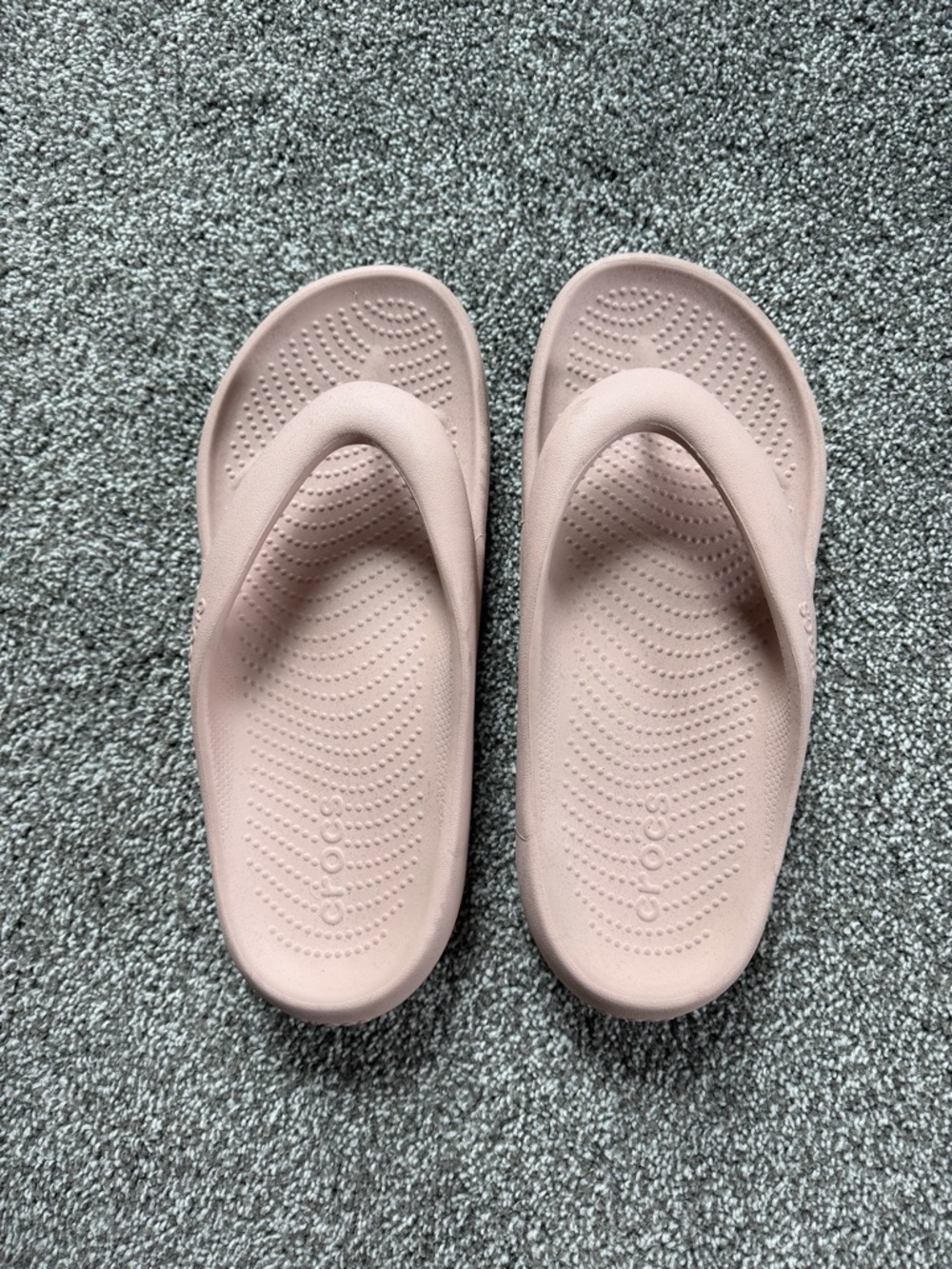 CROCS Blush Pink Foam Flip Sandals